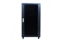 Lambda Cabinet Floor Standing 22U 600mm 19\" incl Fans & Shelves