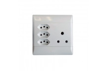 CBI Switch Socket 16A SA +3 Euro 4X4 - White