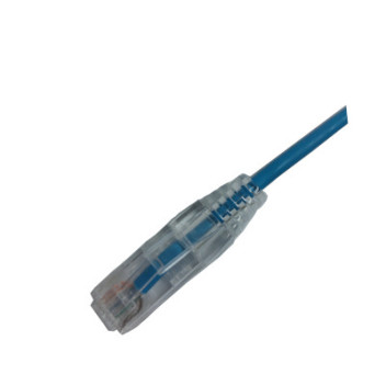 Lambda C6 UTP LSZH Slim Patch Leads Blue 5m