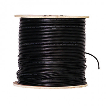 Lambda C6 FTP UV -PVC Cable Solid Black (305m Drum)