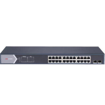 Hikvision 24P 10/100/1000 Unman. POE Switch