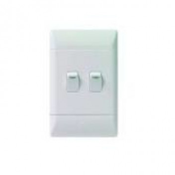 CBI 2  Lever 2 Way Light Switch 2X4 White