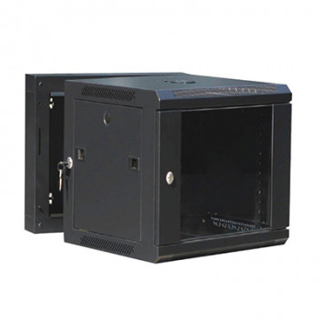 Lambda Cabinet Swing Frame 6U 500mm+100mm 19\" Excl Fans