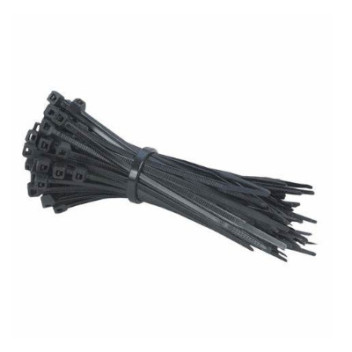 Cable Ties T50R Black 200mmx4.6mm