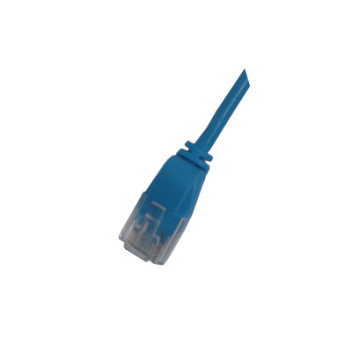 Superlink C6 UTP PVC Slim Patch Leads Blue 5m