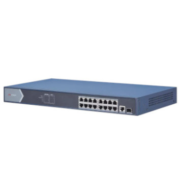 Hikvision 16P 10/100/1000 Unman. POE Switch