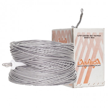 Lambda C5e UTP Cable Solid Grey (305m box)